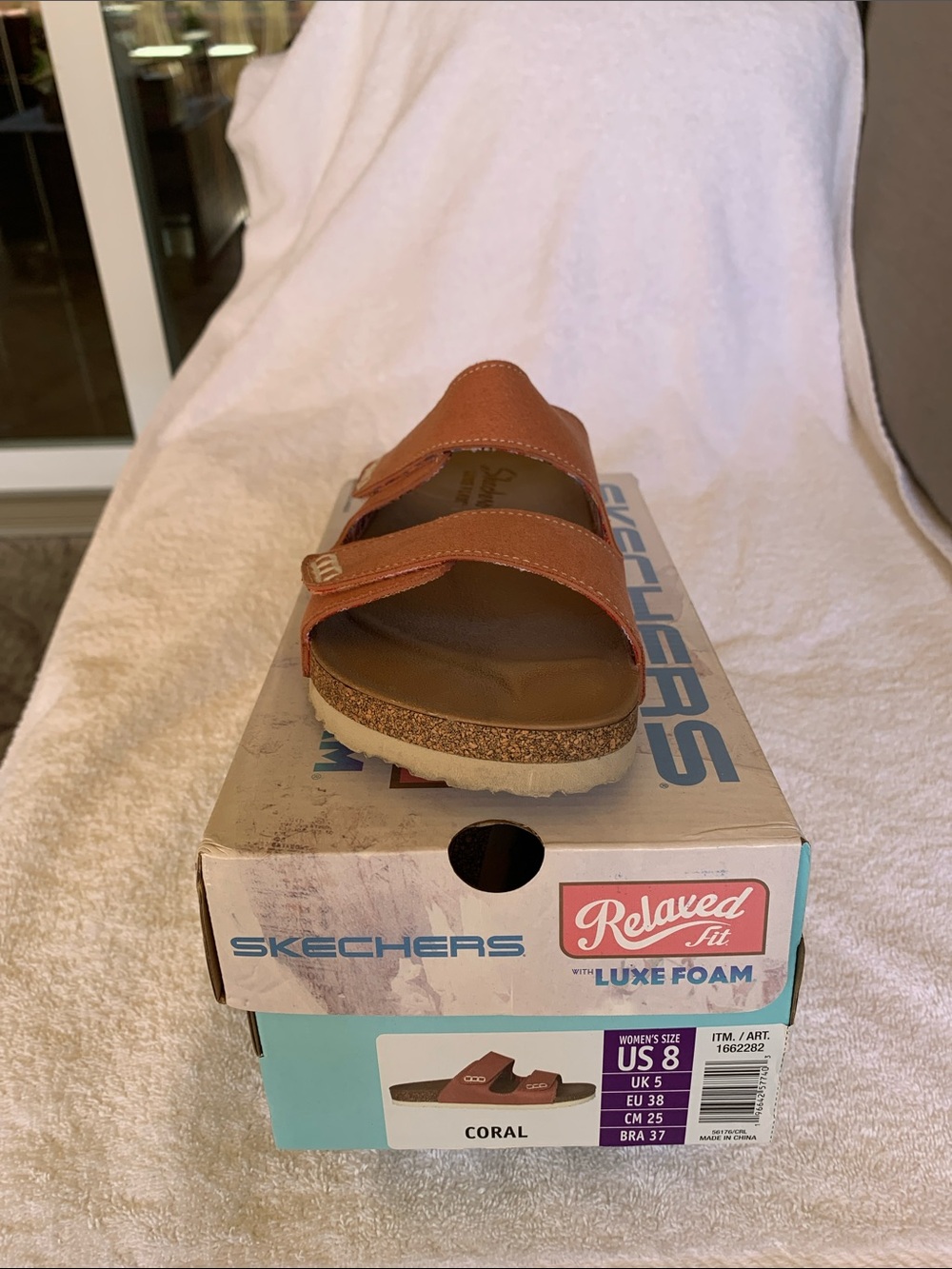Skechers Women’s Coral Double-Strap Slide Sandal